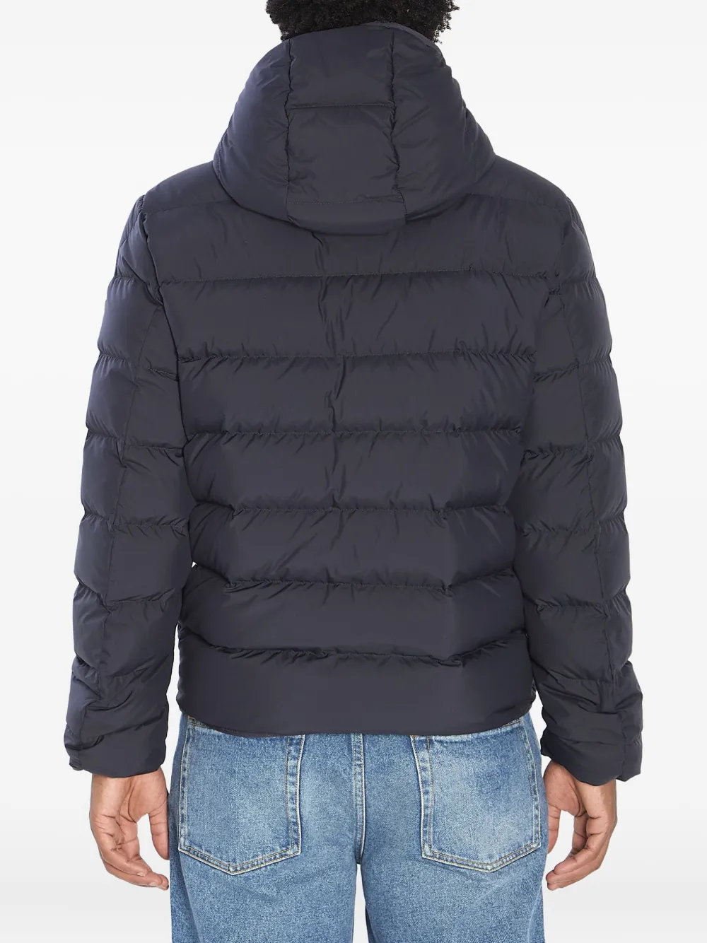 Moncler removable-hood puffer jacket 778 BLUE