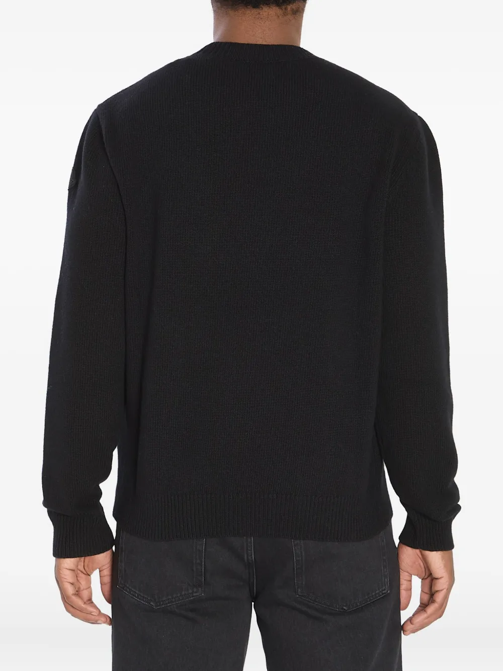 Moncler Trui met logo-intarsia Zwart