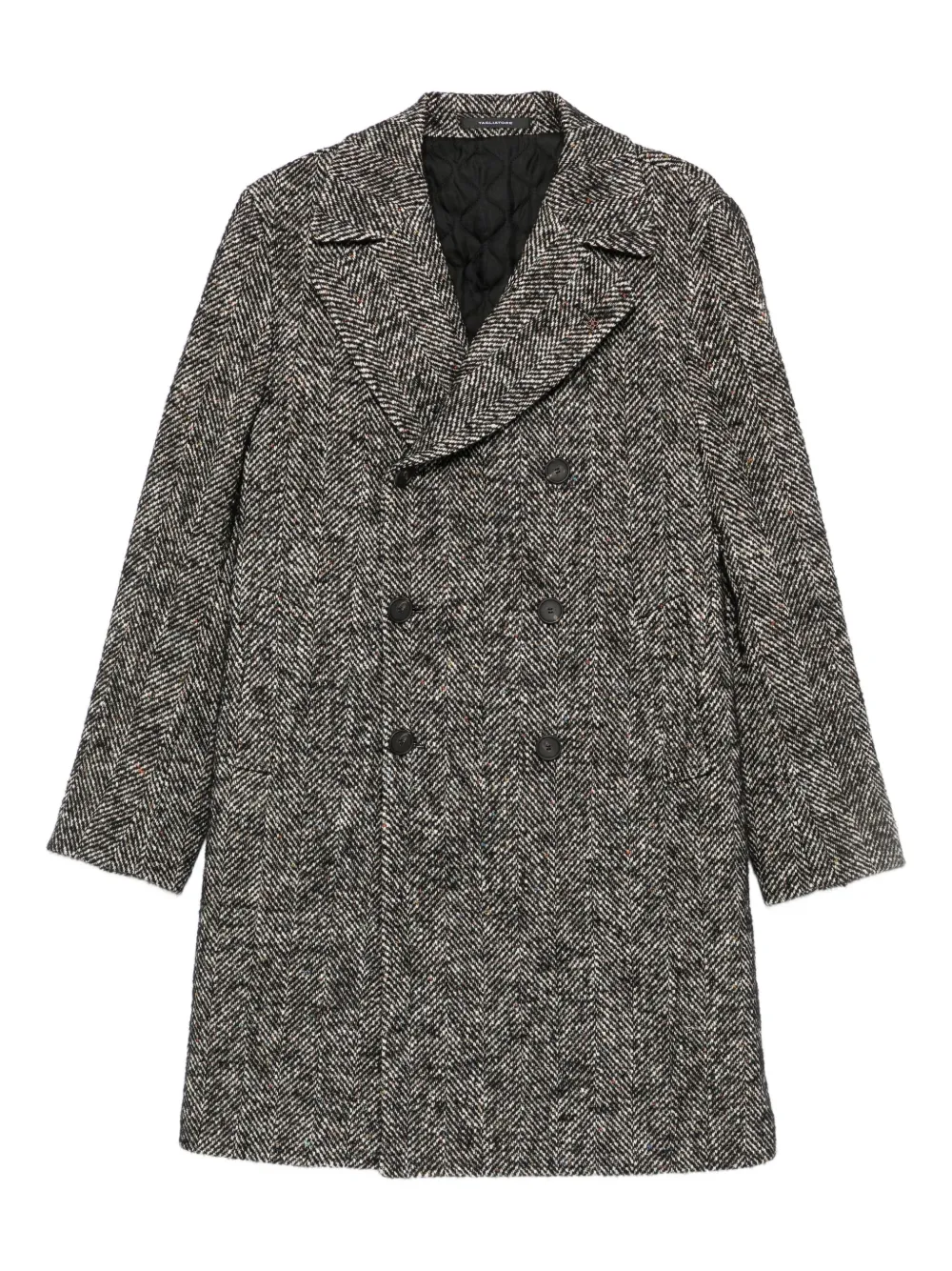 Tagliatore abrigo con motivo pied de poule y doble botonadura | gris | Image 1