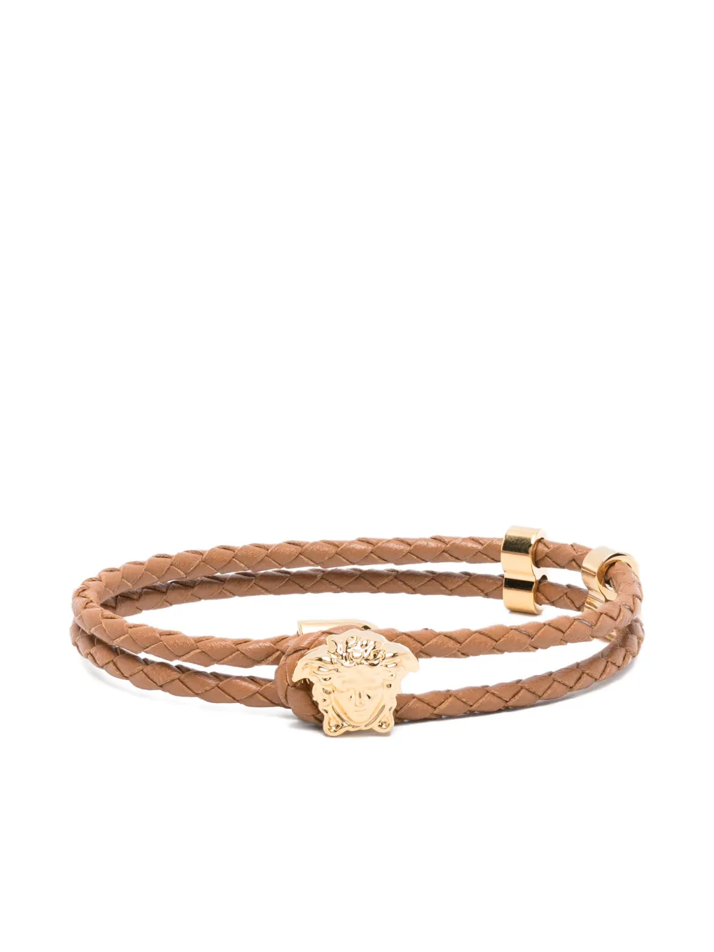 Versace La Medusa braided leather bracelet - Oro