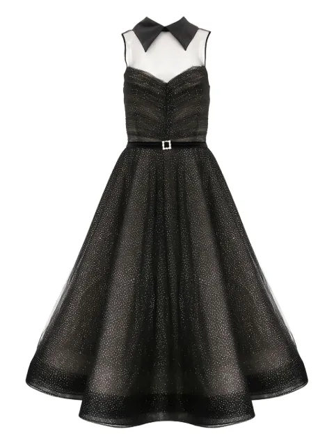 Bronx and Banco Charlotte collared belted midi dress