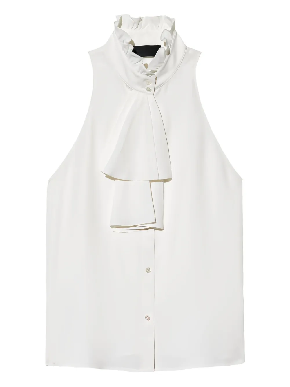 Nili Lotan Felton ruffled-collar blouse - Bianco