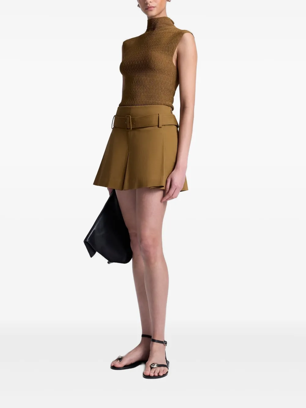 A.L.C. Shorts met ceintuur Bruin