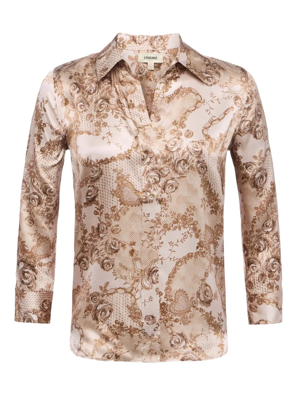 L'agence Dani Floral Shirt In Multi