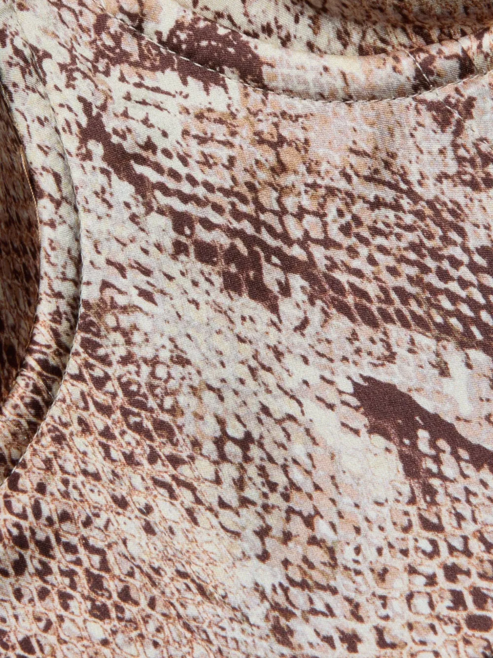 L'agence Sonya Snake-print Bralette Top In Brown