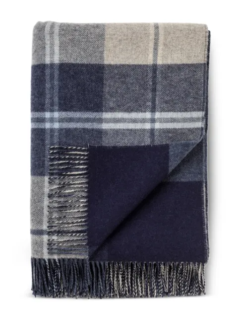 Johnstons of Elgin frazada reversible con motivo de cuadros