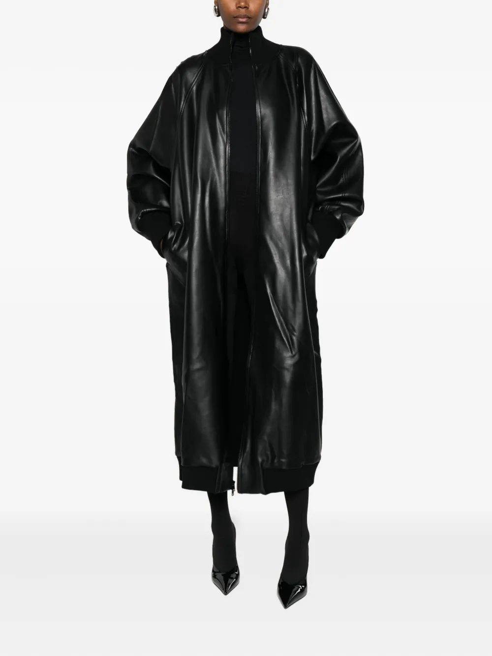 Norma Kamali zip-up oversized jacket | Oversized Jackets | Image 2