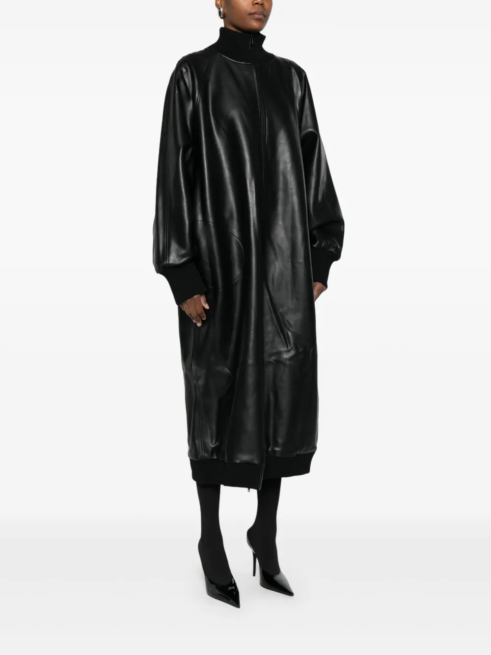 Norma Kamali Jack met rits Zwart