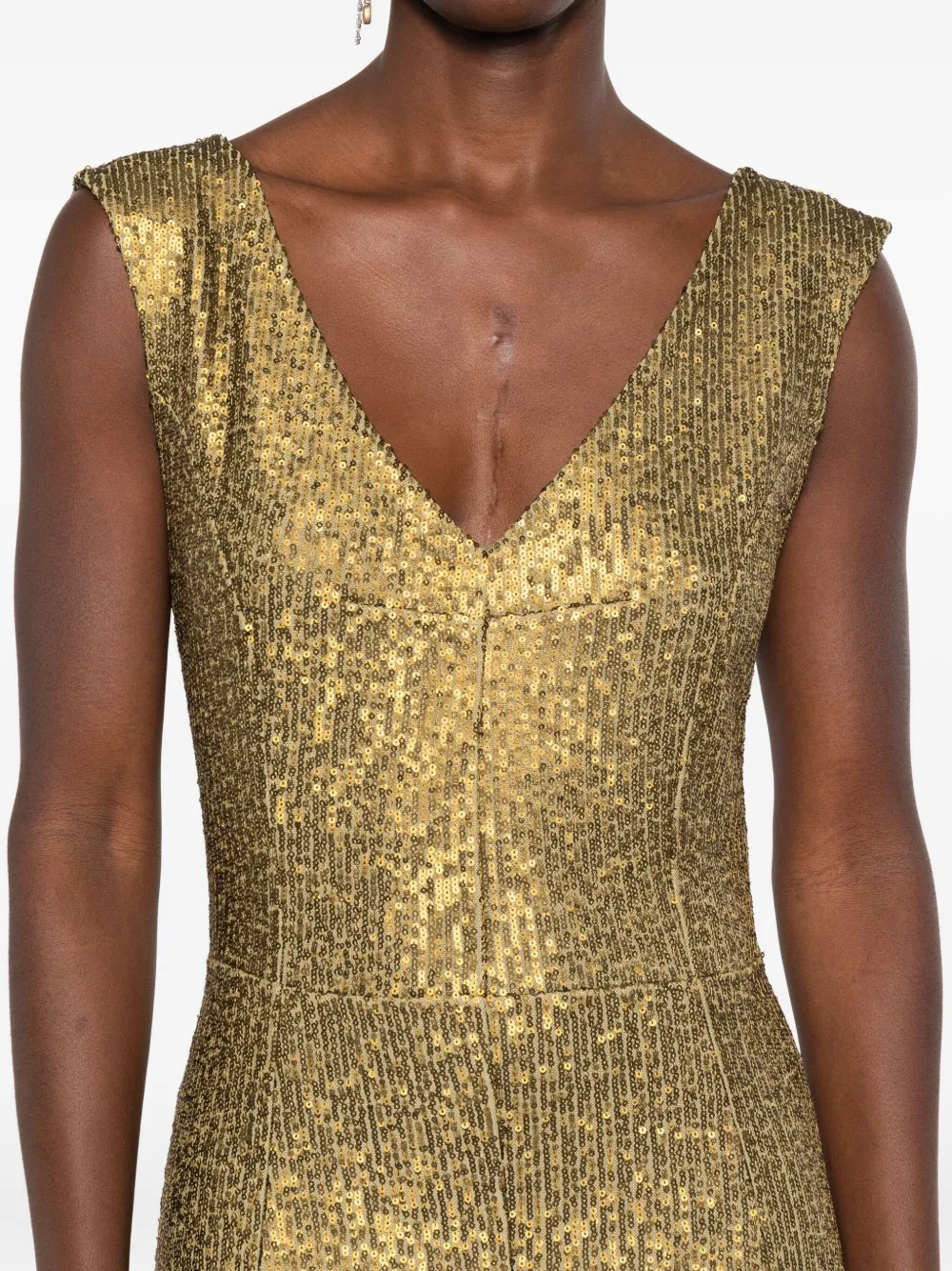 Norma Kamali Grace maxi-jurk Goud