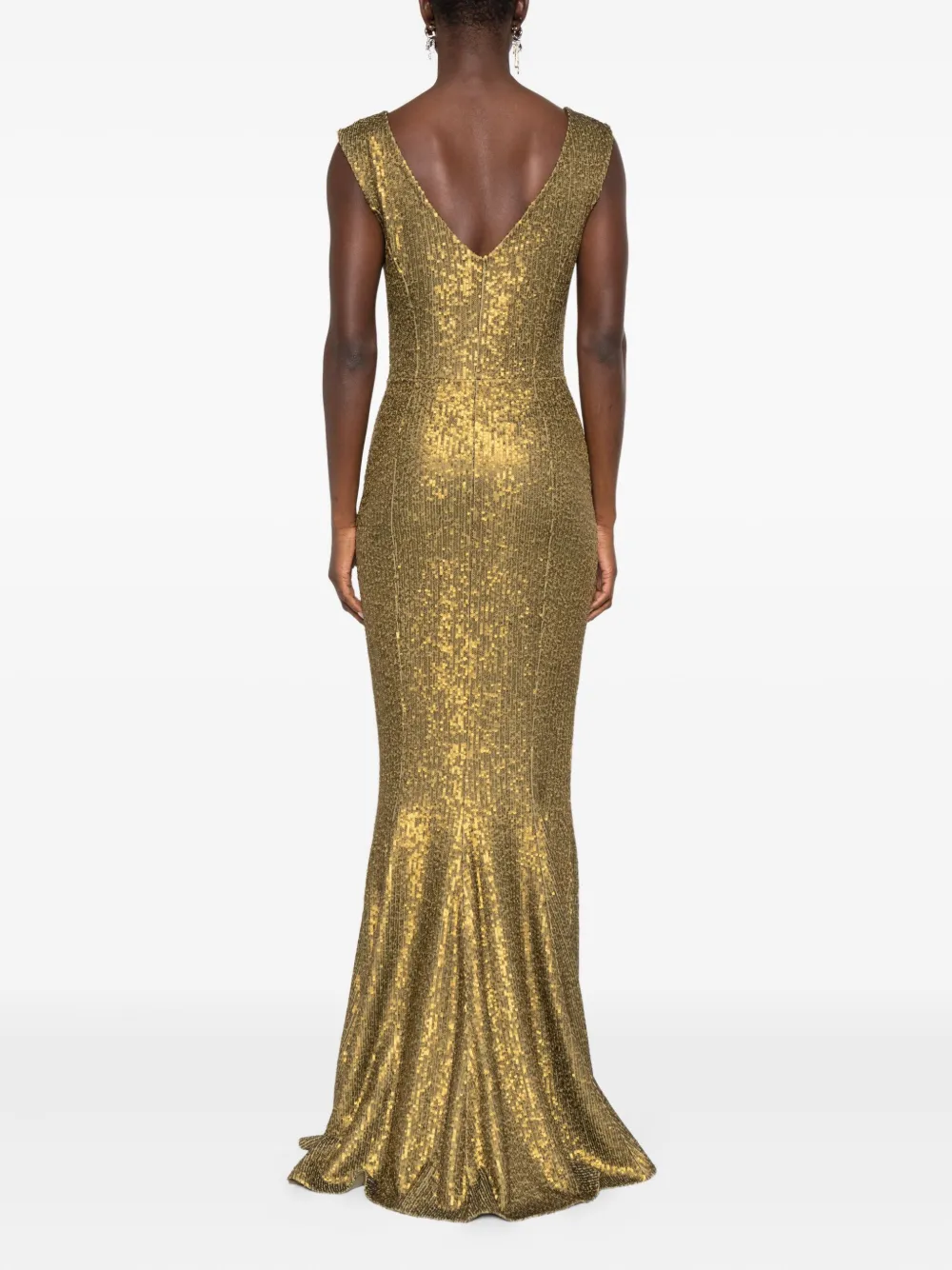 Norma Kamali Grace maxi-jurk Goud