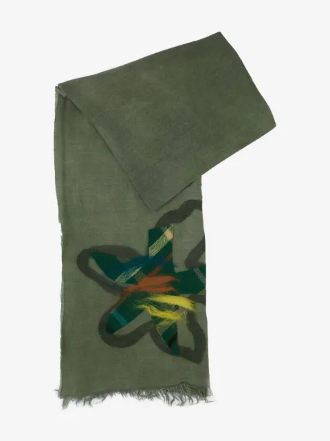 Exquisite J mascada con aplique floral