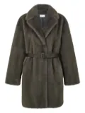 P.A.R.O.S.H. belted faux-fur coat - Grey