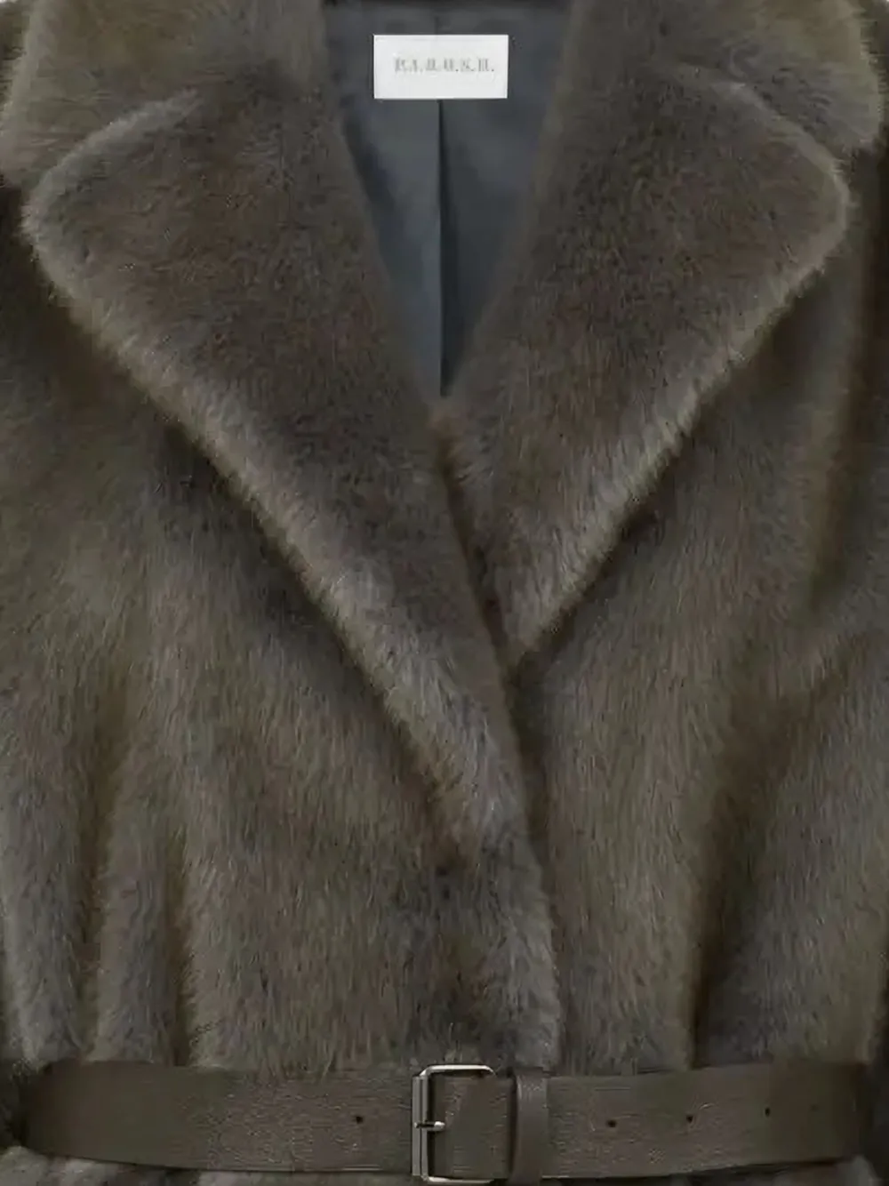 P.A.R.O.S.H. belted faux-fur coat | Faux Fur & Shearling Coats | Image 2