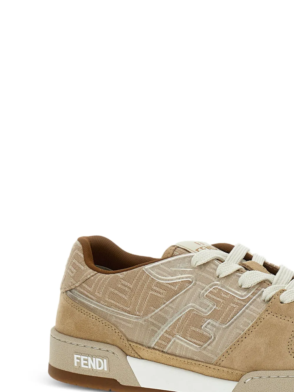 FENDI leather low-top sneakers Neutrals