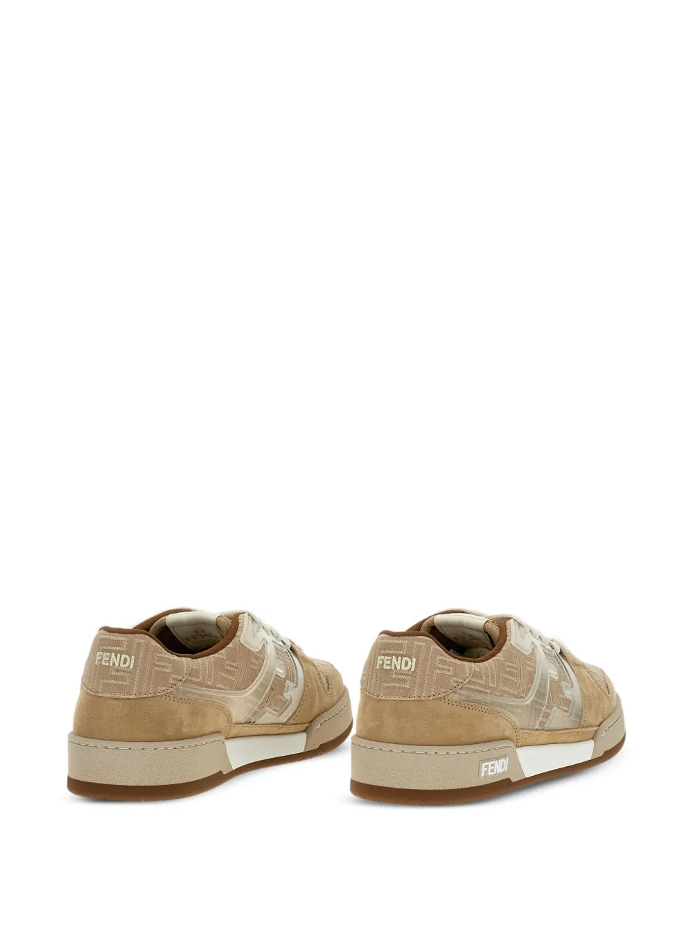 FENDI leather low-top sneakers Neutrals