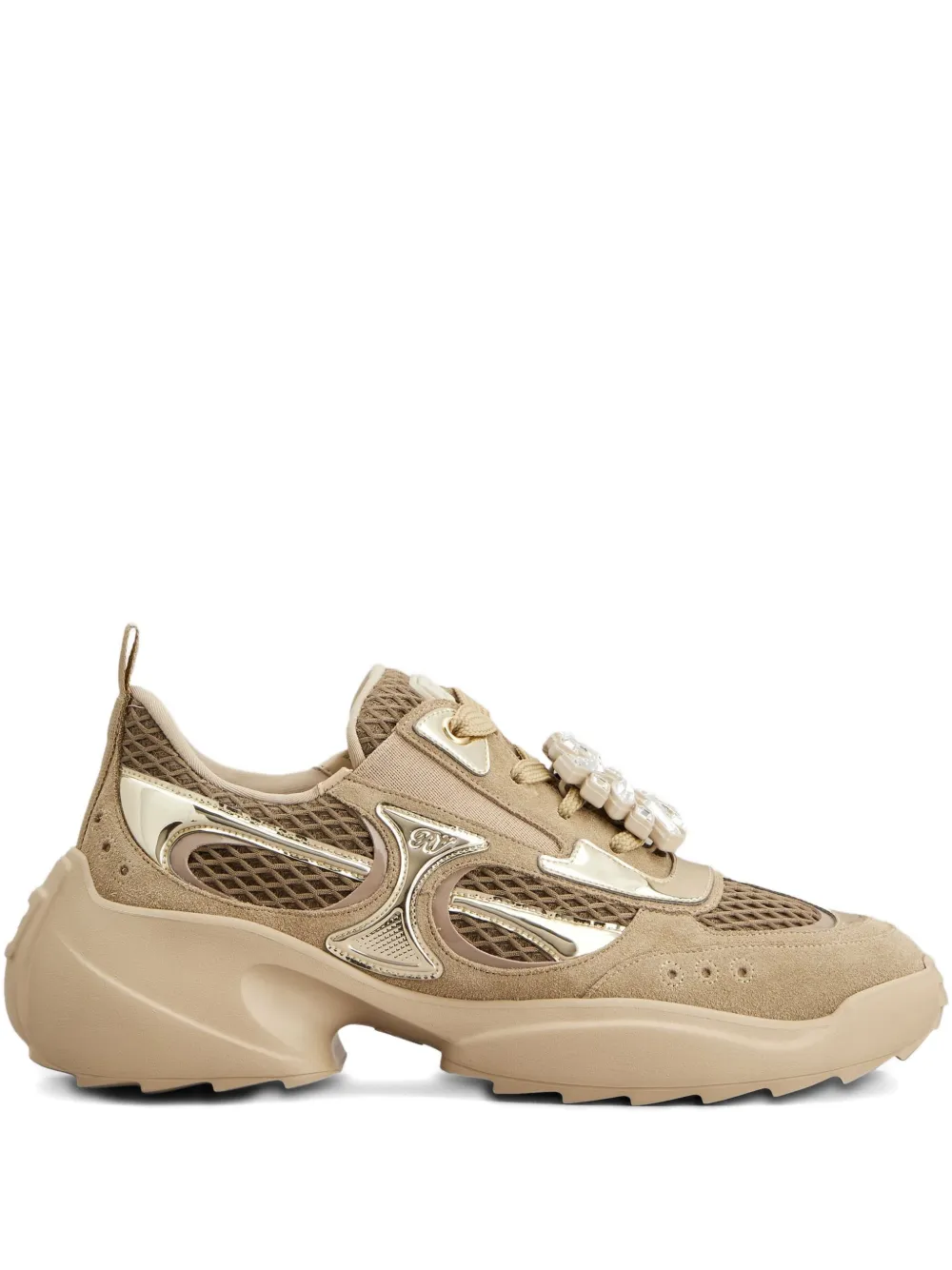 Roger Vivier tenis Run con apliques de cristal | neutro | Image 1