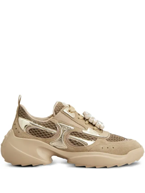 Roger Vivier Viv' on the Run crystal-embellished sneakers