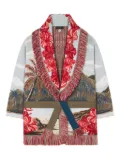 Alanui Hidden Bay fringed cardigan - Blue