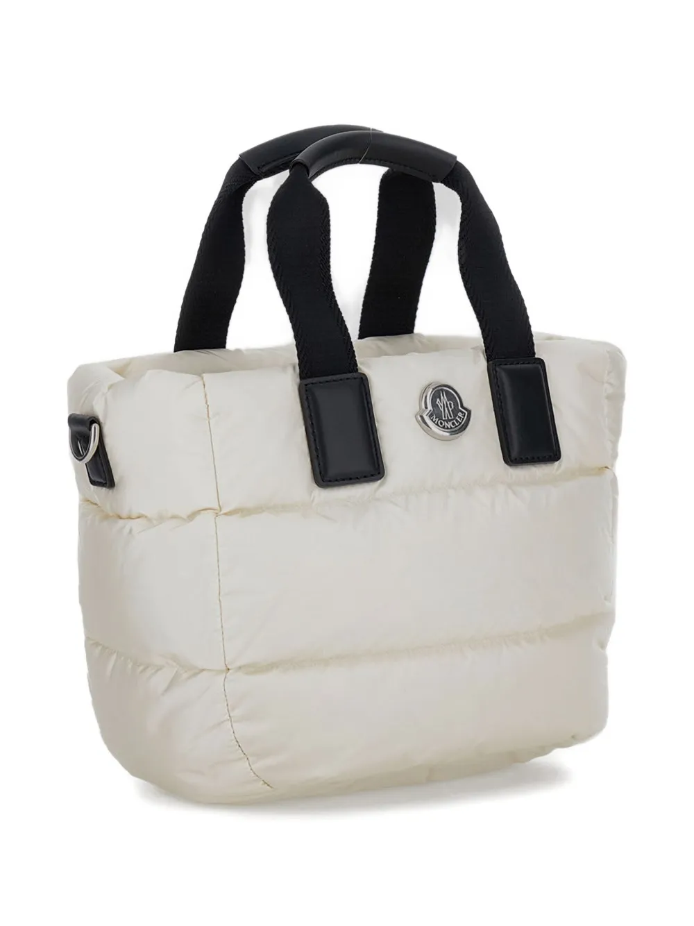 Moncler Caradoc gewatteerde schoudertas met handgreep Beige