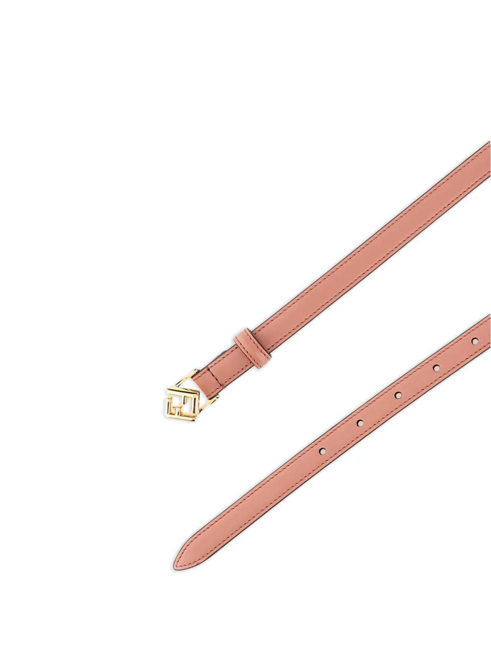 FENDI Leren riem met FF-gesp - Roze