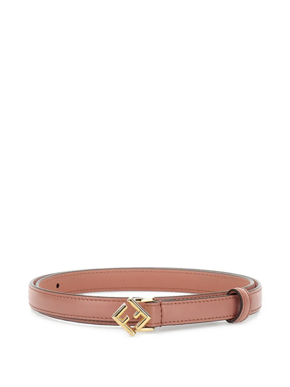 FENDI Leren riem met FF-gesp Roze
