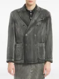 Barena ribbed double-breasted jacket - Grey