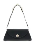 Simone Rocha pearl-embellished clasp shoulder bag - Black