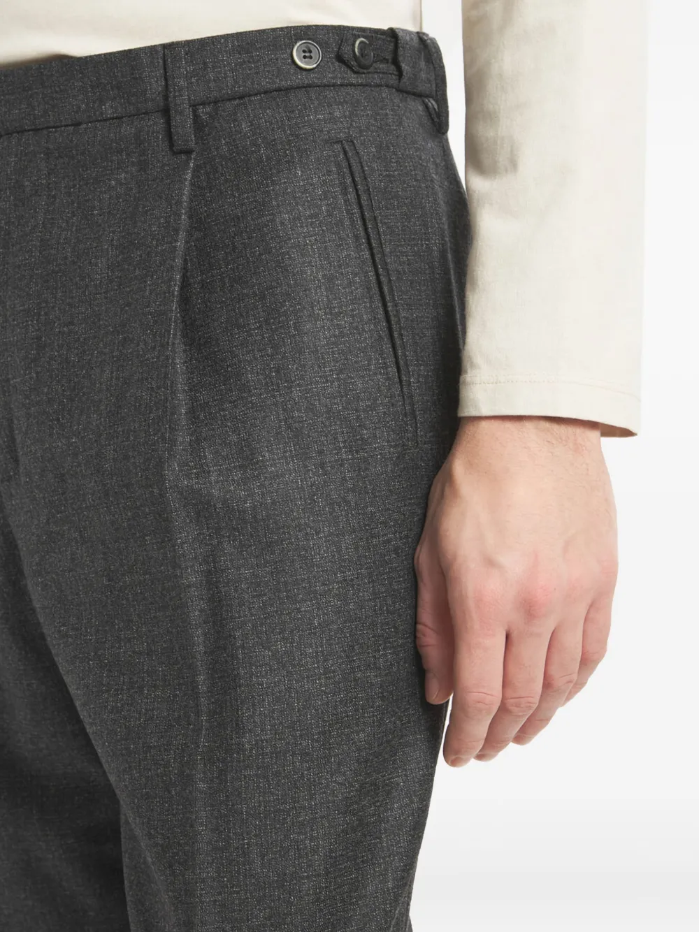 Barena Venezia Straight Leg Trousers With Back Pockets And Belt Loops In Blue