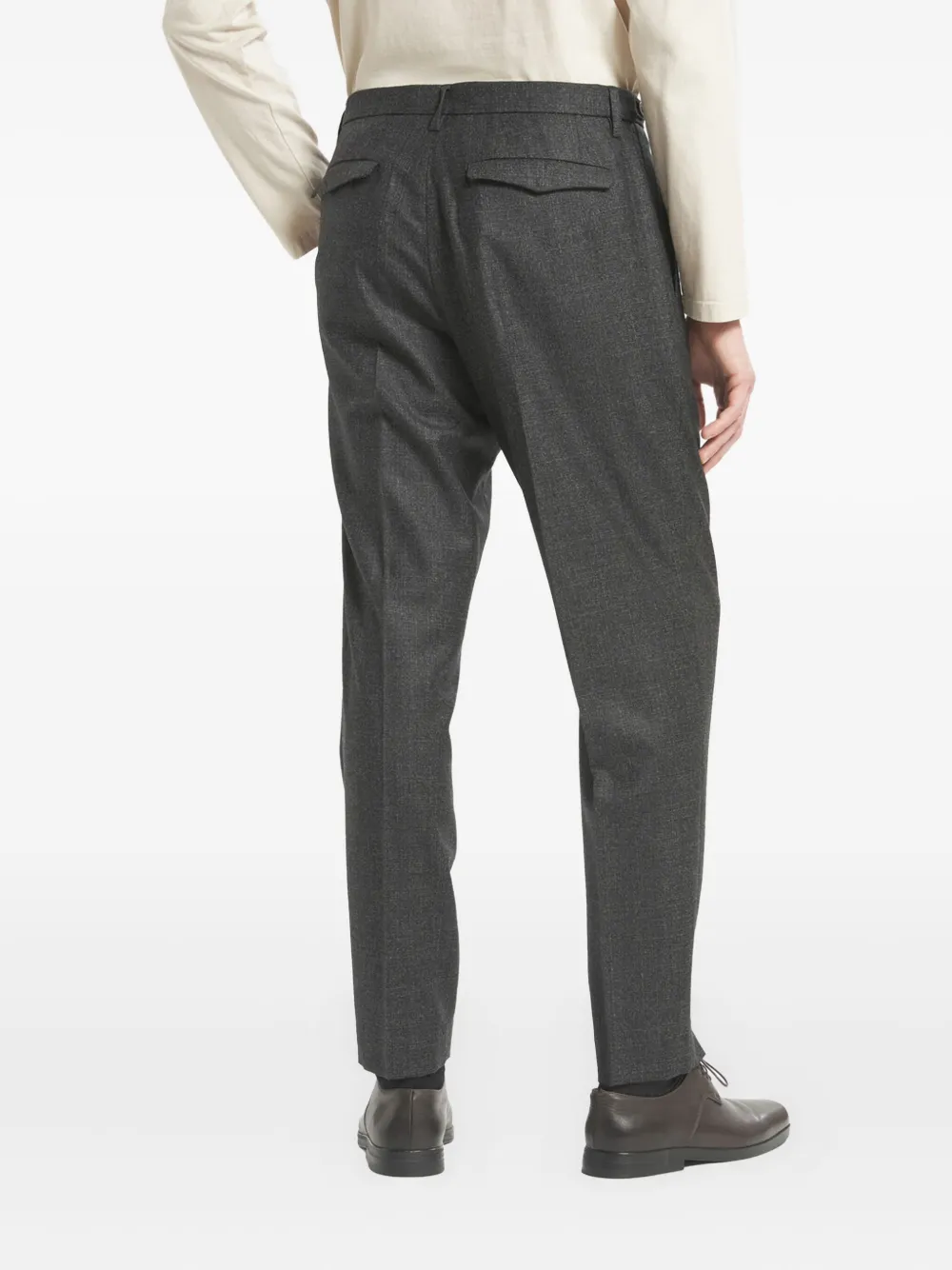 Barena Venezia Straight Leg Trousers With Back Pockets And Belt Loops In Blue