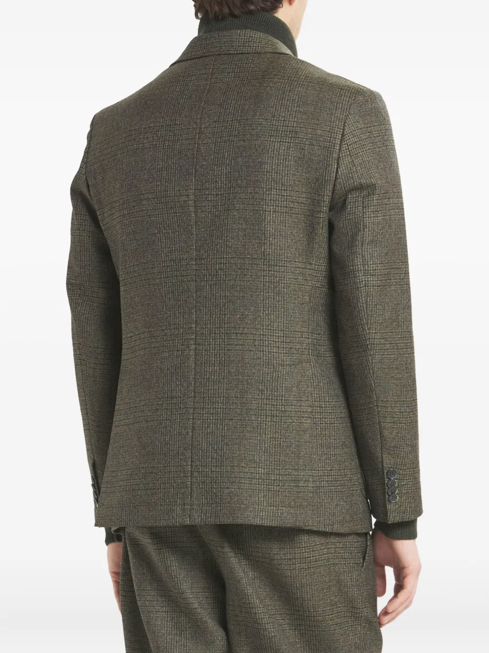 Barena Geruite blazer Groen