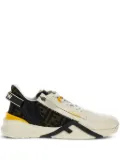 FENDI leather panelled trainers - Neutrals