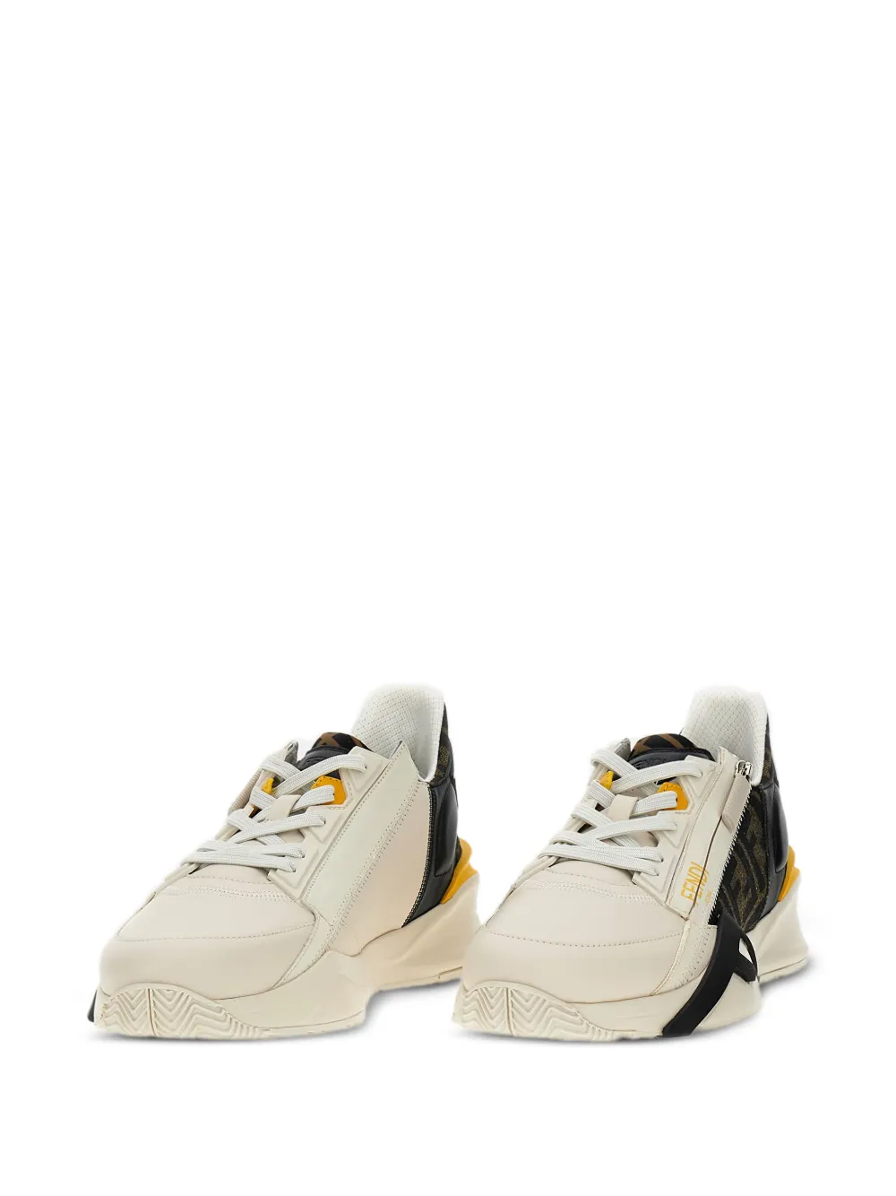 FENDI leather panelled trainers | Low-Tops | Image 2