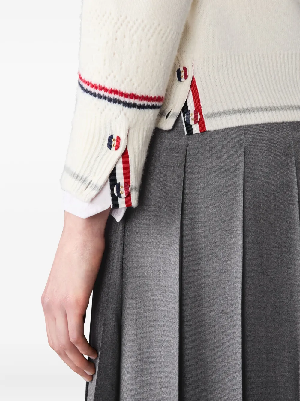Thom Browne White Beige