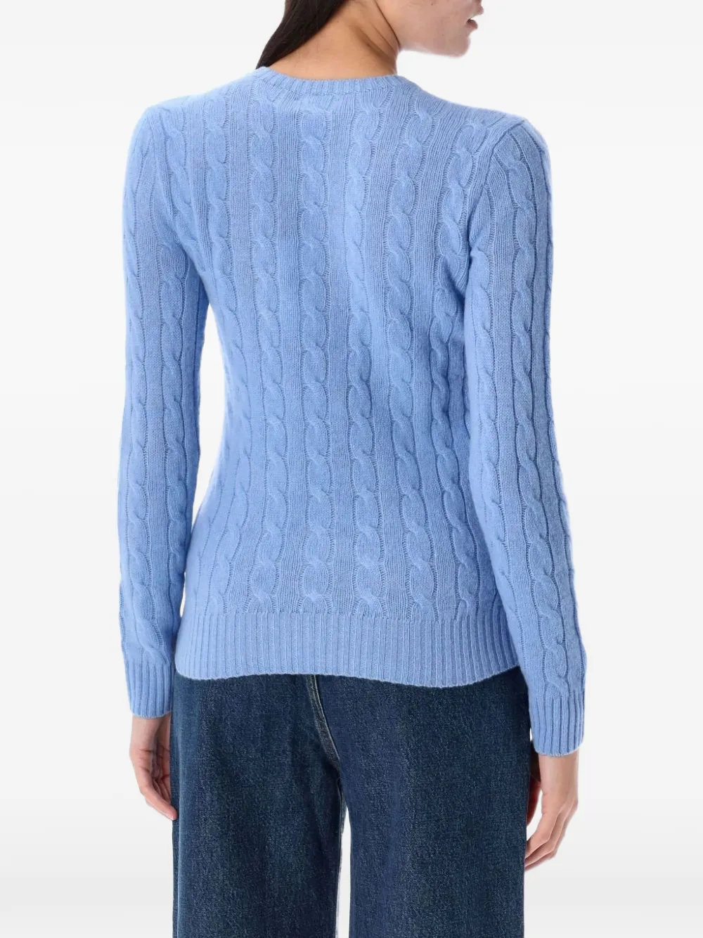 Polo Ralph Lauren Cable-knit Wool-cashmere Sweater in Blue, view 2