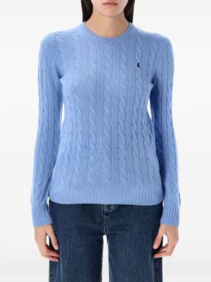 Polo Ralph Lauren ケーブルニット Vネックセーター | ホワイト