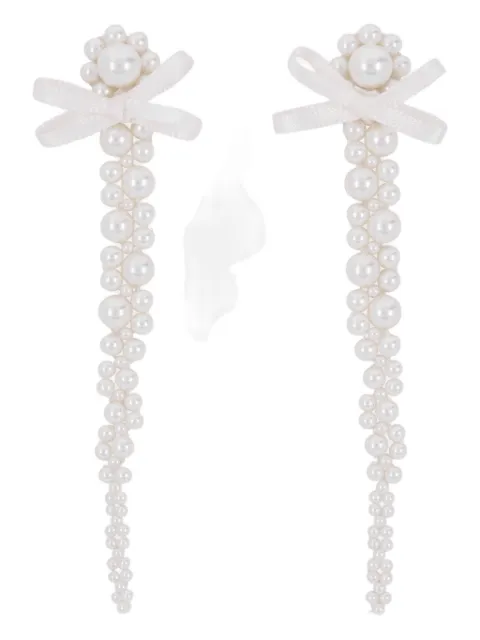 Simone Rocha pearl bow drop earrings