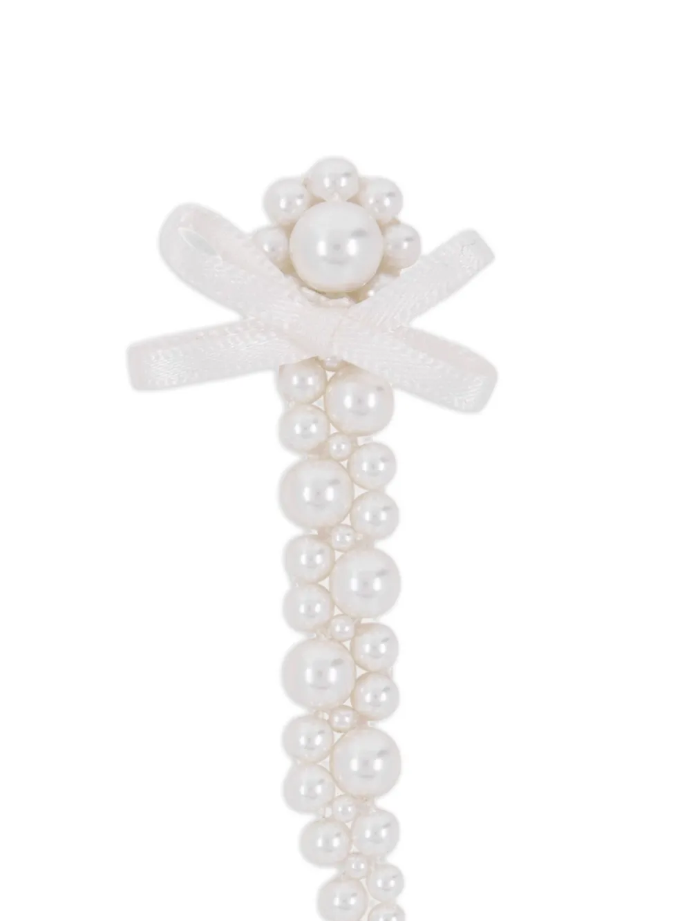 Simone Rocha pearl bow drop earrings | Image 2