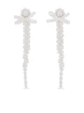 Simone Rocha pearl bow drop earrings - Neutrals