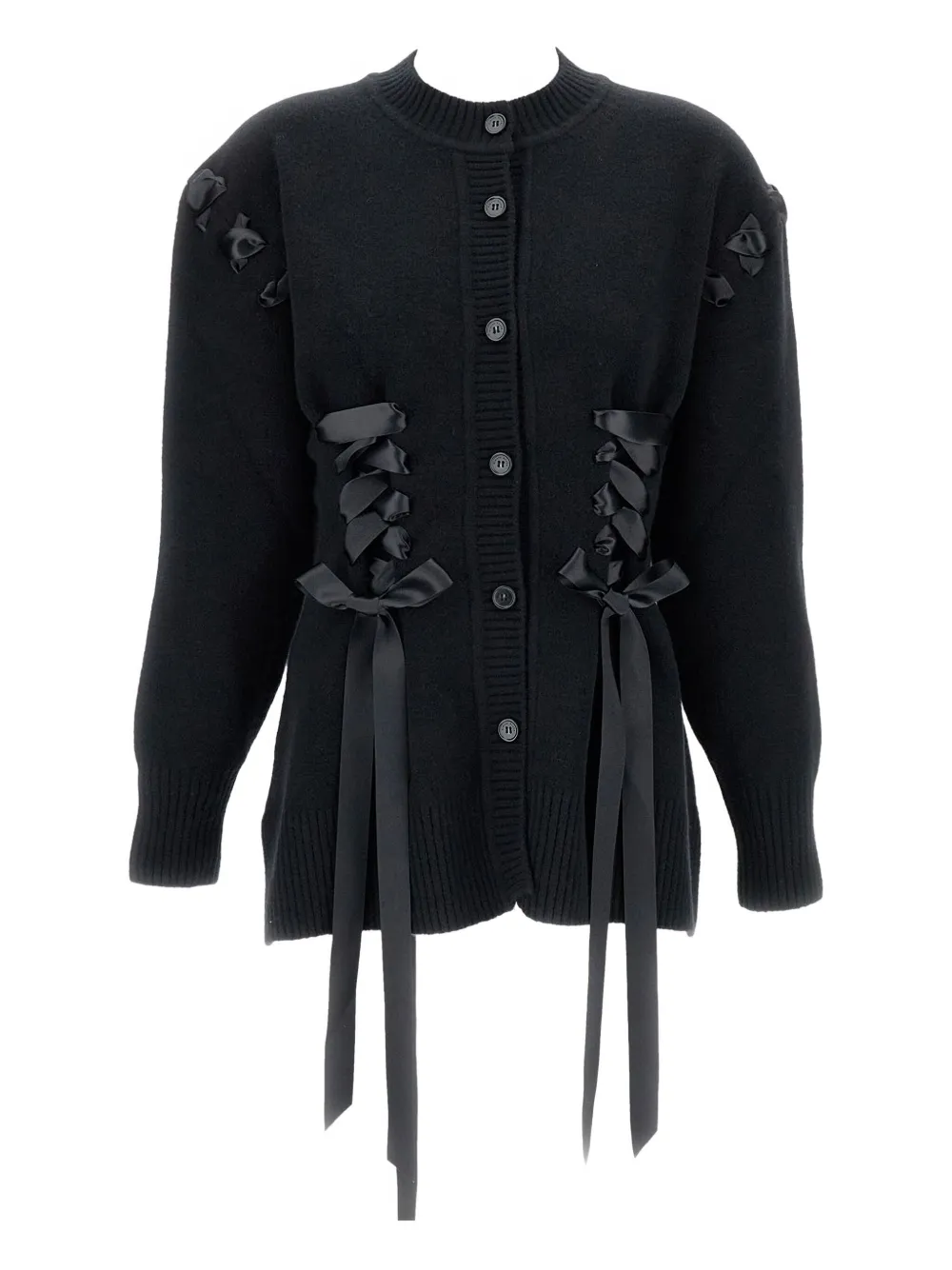 Simone Rocha Round-neck Cardigan In Blue