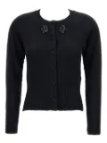 Simone Rocha beaded-embellished cashmere cardigan - Black