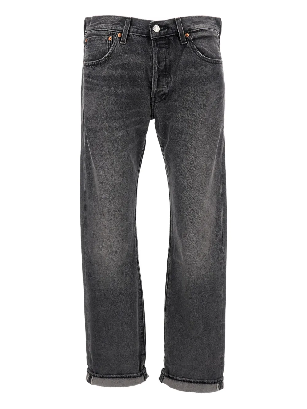 Levi's 501 Selvedge fice-pocket cotton jeans | Grey | Image 1