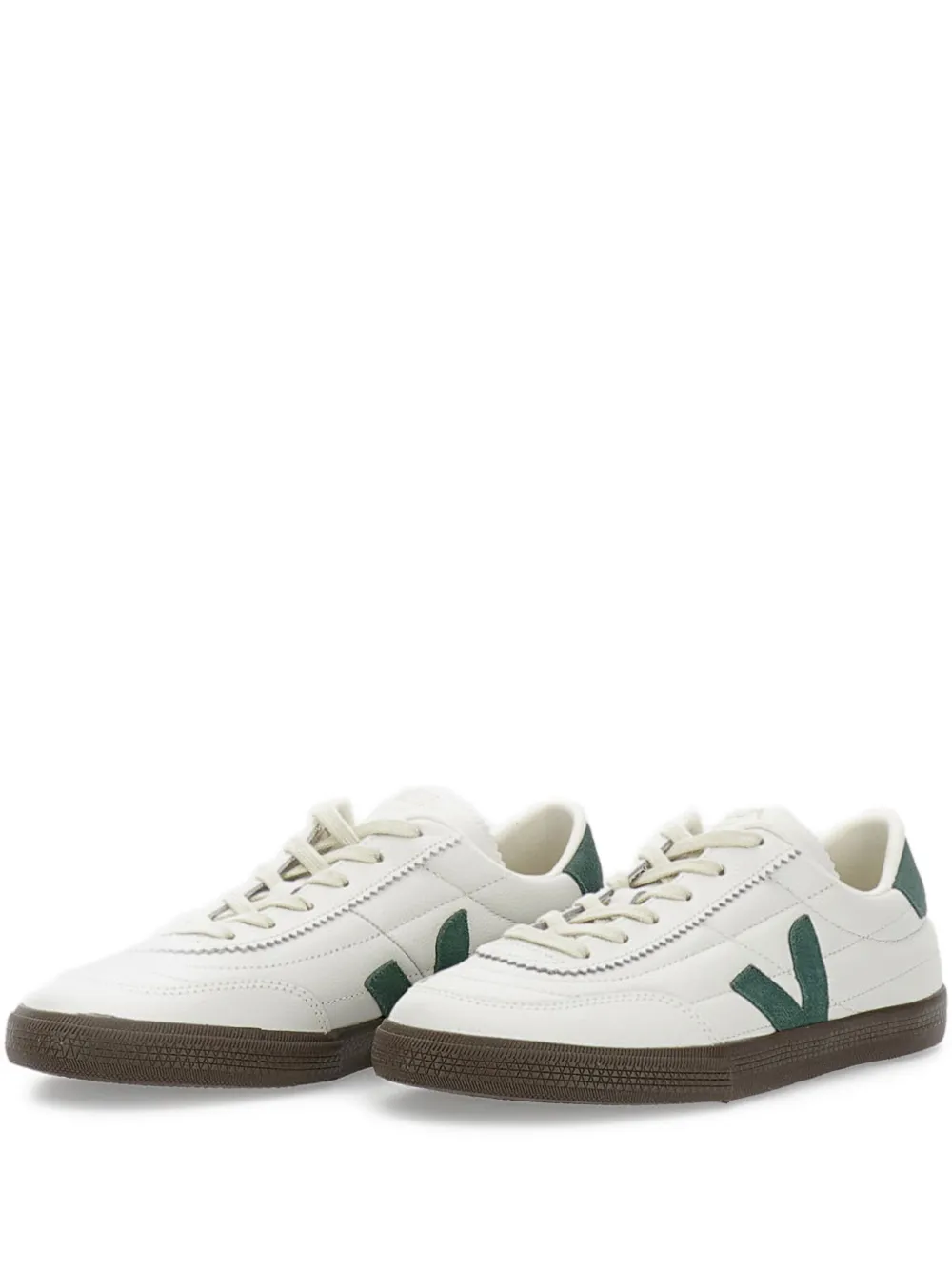 VEJA leather V-detail sneakers White