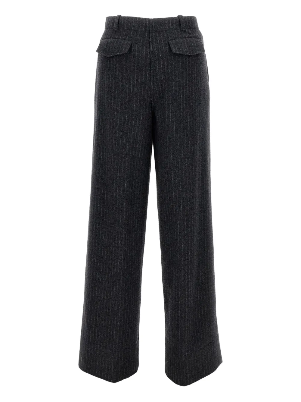 Durazzi Milano pinstripe pleated trousers - Zwart