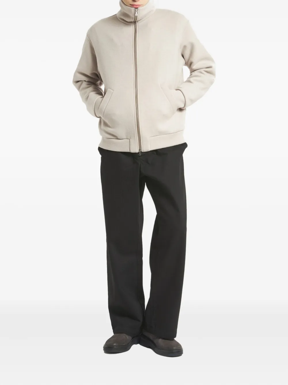 Barena high-neck zip-fastening sweatshirt - Beige