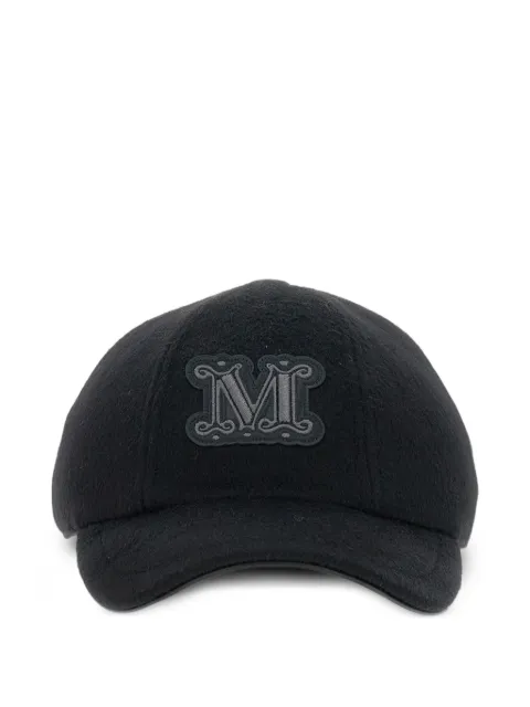 Max Mara logo-patch wool cap