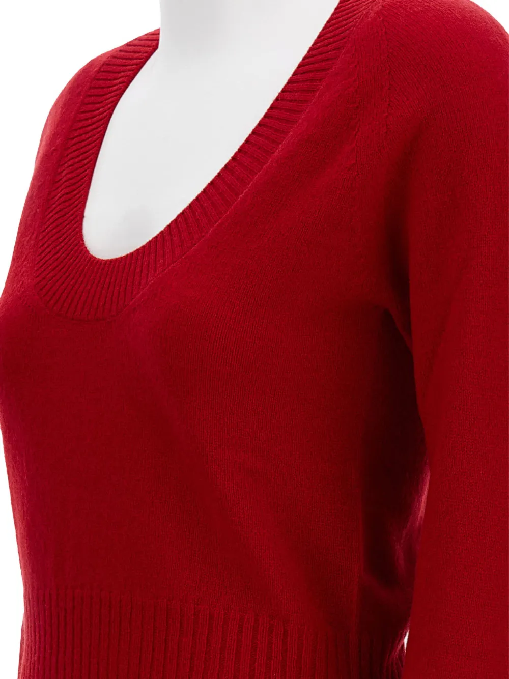 Simone Rocha Scoop-neck Cashmere Sweater In Red