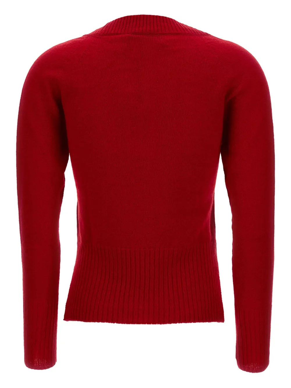 Simone Rocha Scoop-neck Cashmere Sweater In Red