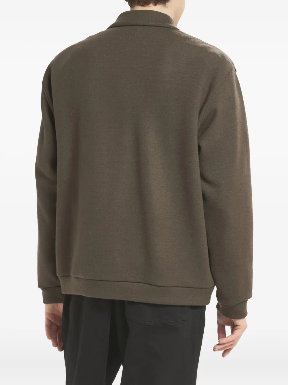 Barena zip-front bomber jacket Groen