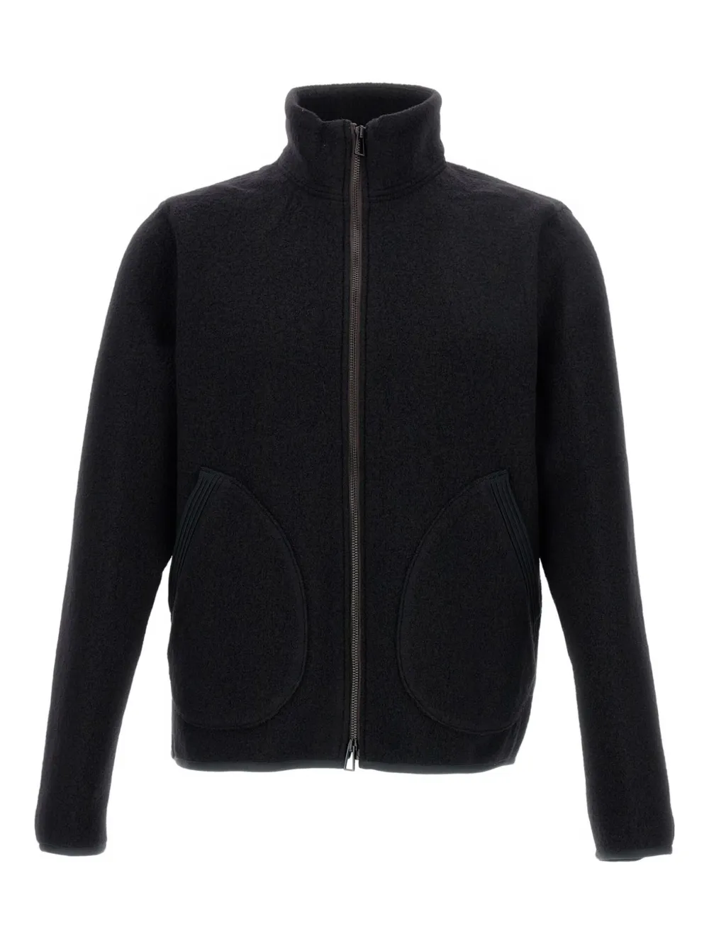 Paul Smith high-neck wool jacket Zwart