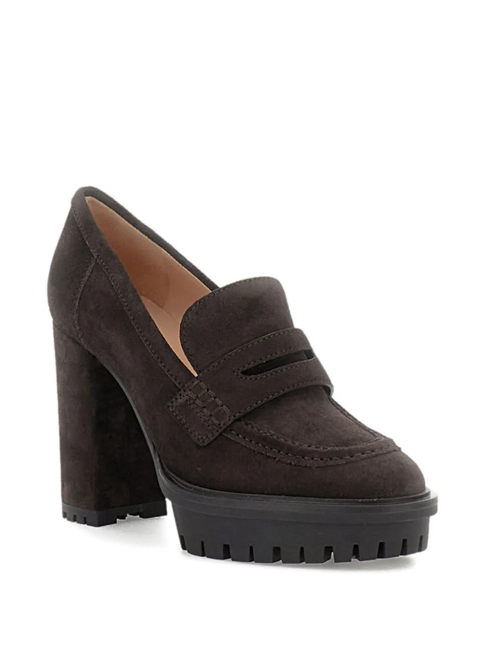 Gianvito Rossi Loafer-style Platform Heeled Pumps In Multi